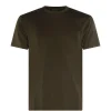 Tricou TOM FORD Logo-Embroidered Crew-Neck khaki