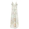 Rochie maxi Camilla Floral-Print Sleeveless verde