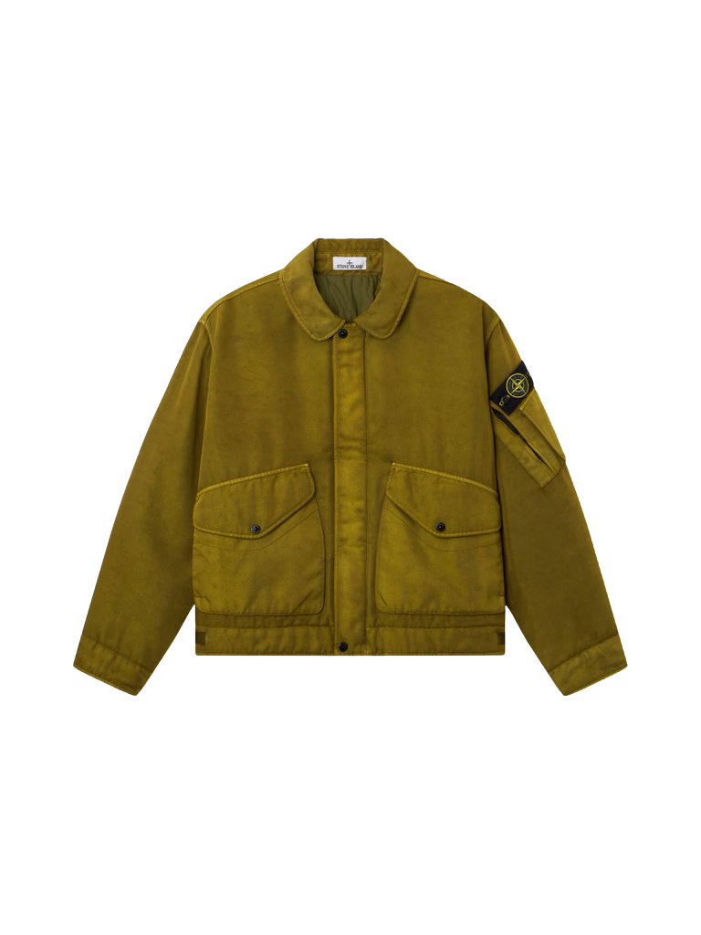 Jacheta Stone Island Dense Oxford Nylon-TC verde