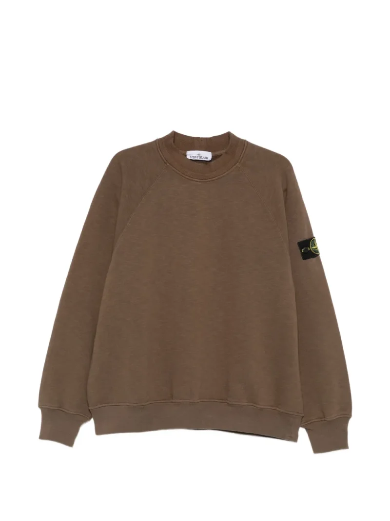 Bluza Stone Island Tubular Cotton Fleece maro