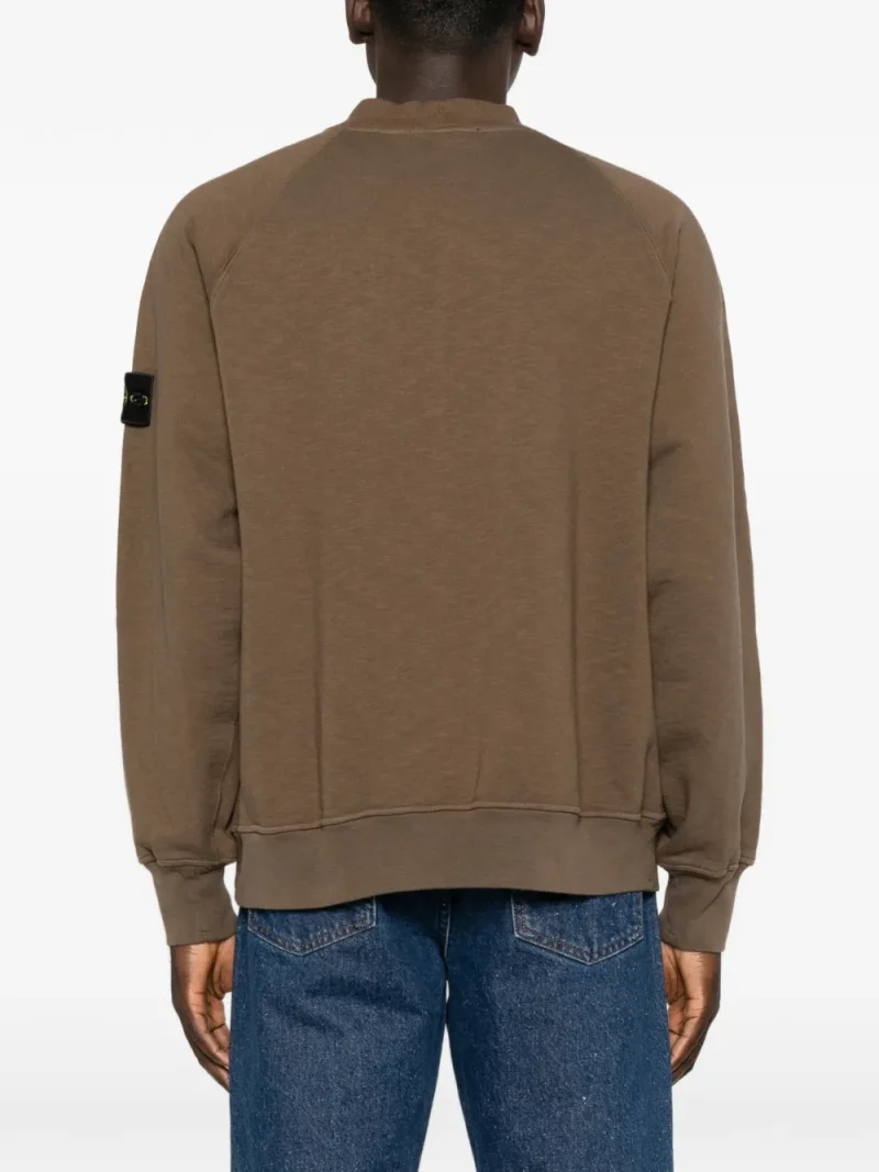 Alternative view of Bluza Stone Island Tubular Cotton Fleece maro