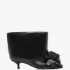 Botine A.W.A.K.E. Mode flower-detail ankle negru