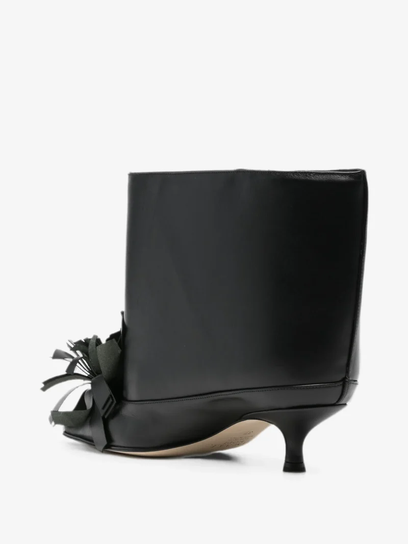 Botine A.W.A.K.E. Mode flower-detail ankle negru - imagine 4