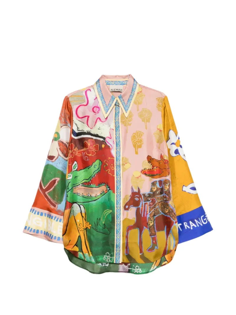 Camasa ALEMAIS Mlak graphic-print multicolor