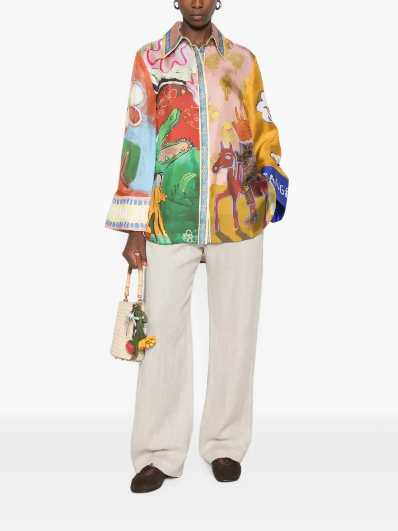 Alternative view of Camasa ALEMAIS Mlak graphic-print multicolor