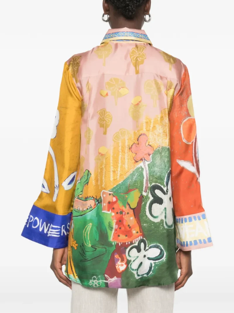 Camasa ALEMAIS Mlak graphic-print multicolor - imagine 4