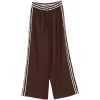 Pantaloni ALEMAIS Lori side-stripe drawstring palazzo maro