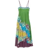 Rochie midi ALEMAIS Nanci floral-print verde