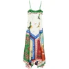 Rochie midi ALEMAIS handkerchief-hem multicolor