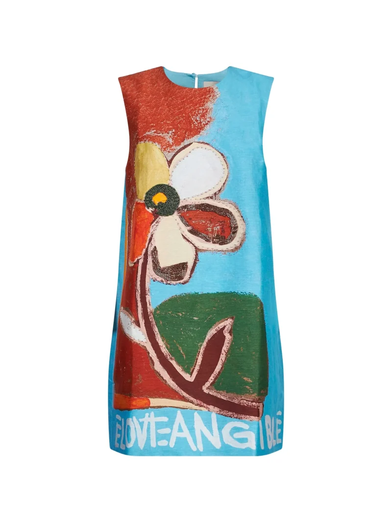 Rochie mini ALEMAIS x Karlee Mackie embellished multicolor
