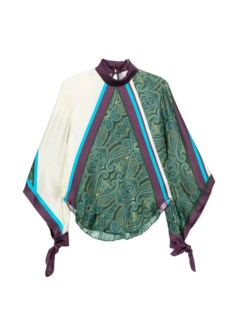 Top ALEMAIS Joni paisley-print verde