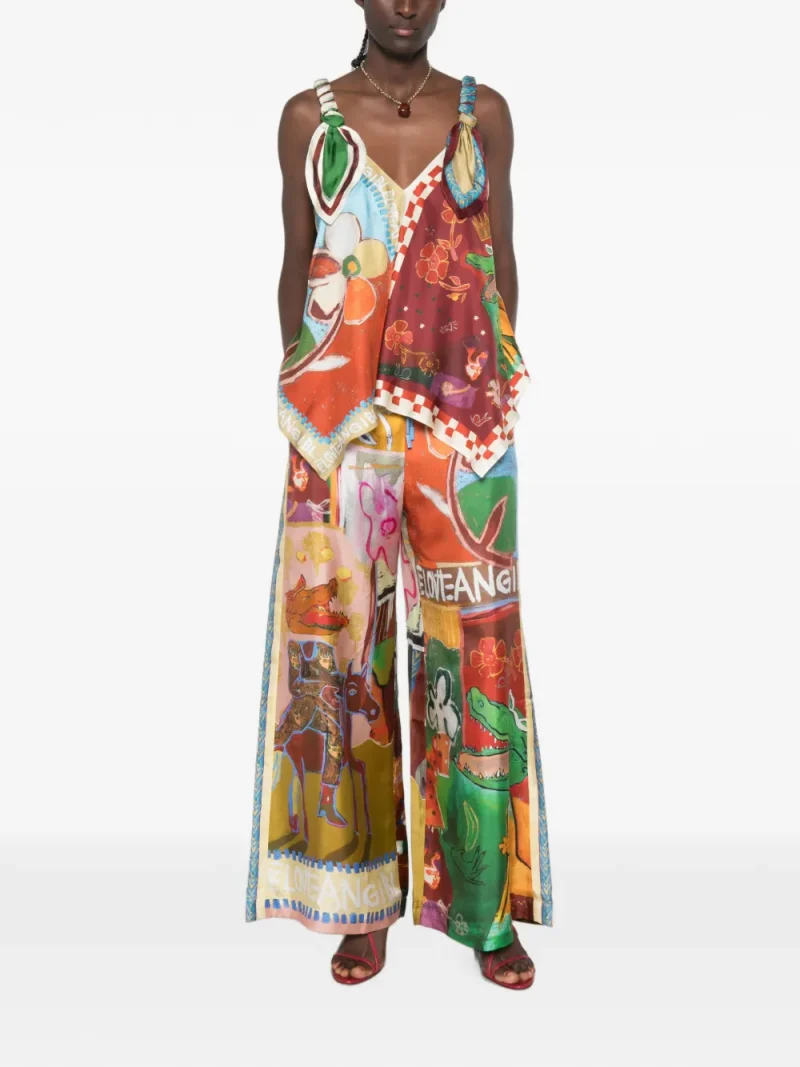 Alternative view of Top ALEMAIS Mlak graphic-print multicolor