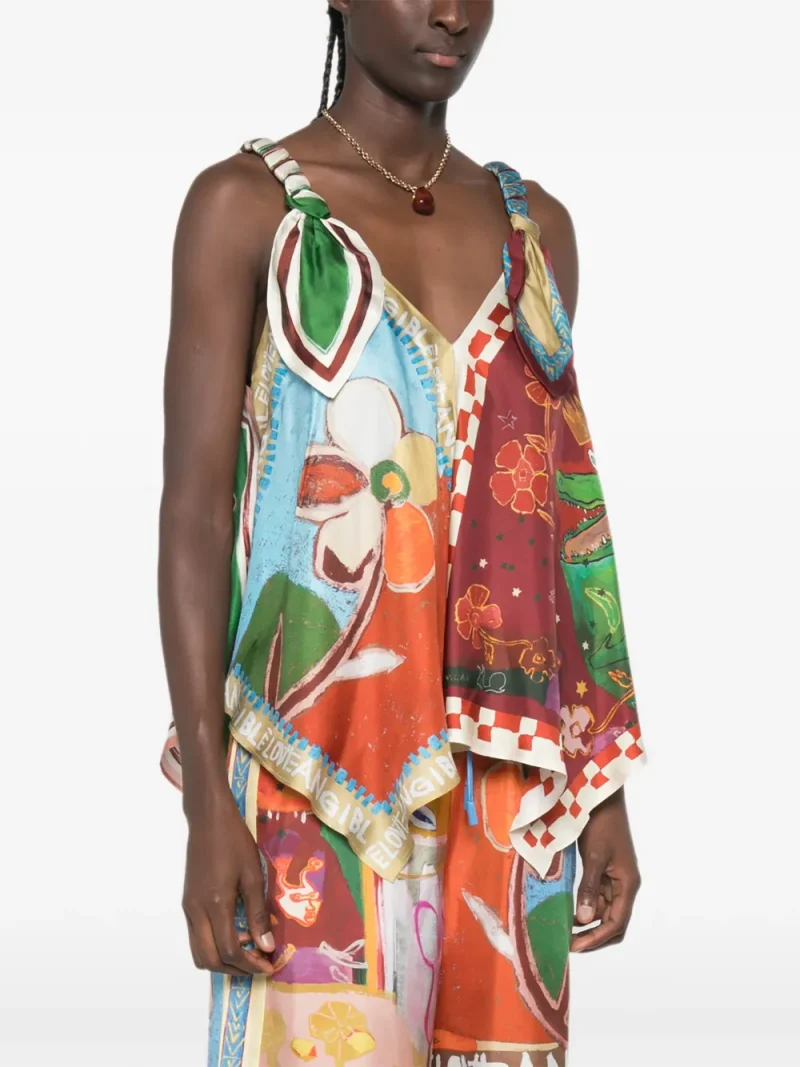 Top ALEMAIS Mlak graphic-print multicolor - imagine 5