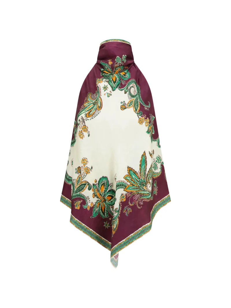 Alternative view of Top Alemais Ruthie halterneck silk-blend multicolor