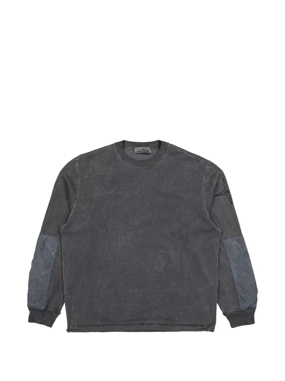Bluza Stone Island Compass-Logo Panelled negru