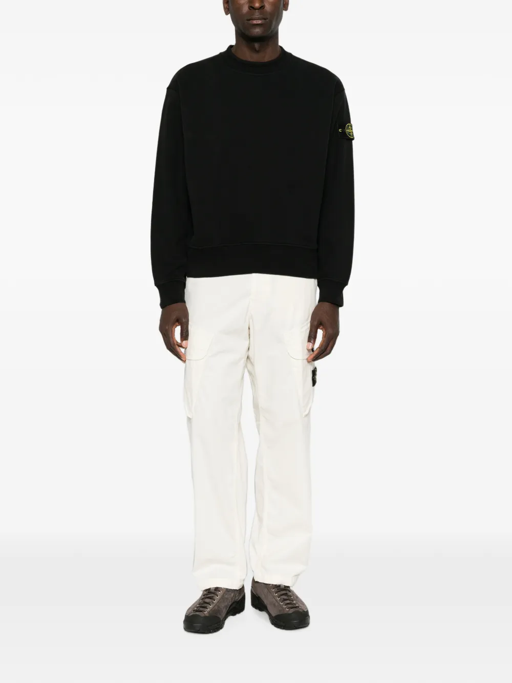 Bluza Stone Island Compass-Patch negru - imagine 4