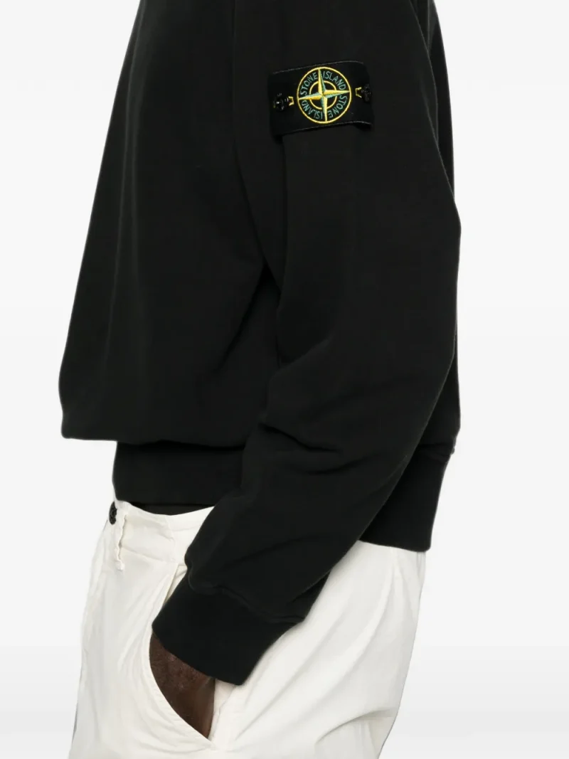 Bluza Stone Island Compass-Patch negru - imagine 5