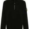Bluza Stone Island Compass-Patch Zip-Up Black negru