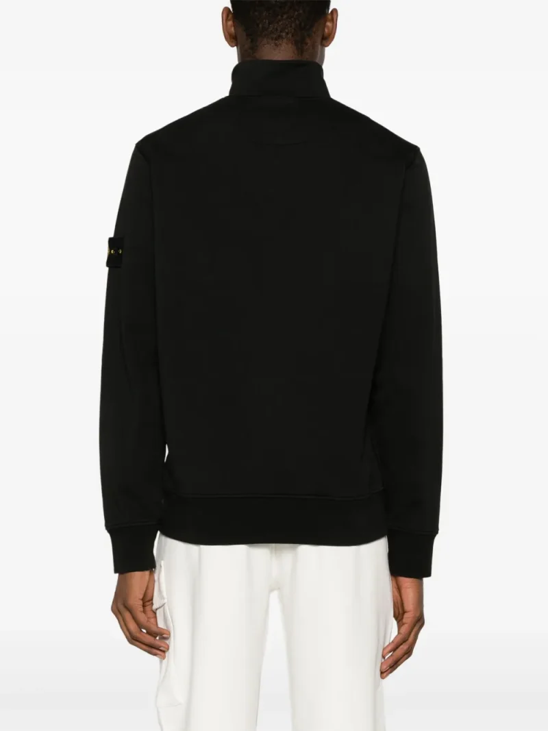 Alternative view of Bluza Stone Island Compass-Patch Zip-Up Black negru