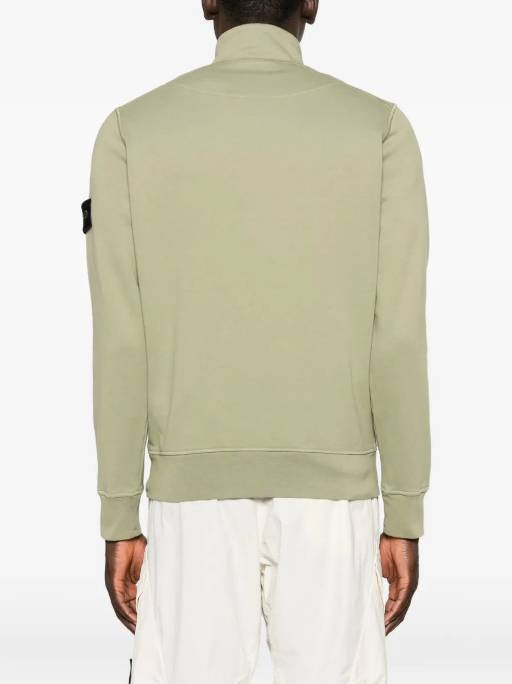 Bluza Stone Island Logo-Patch Half-Zip verde - imagine 2