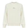 Bluza Stone Island Logo-Print Compass Fleece Oversized ecru
