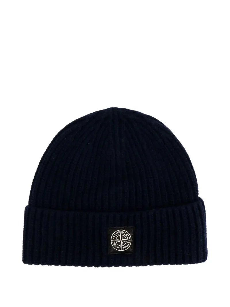 Caciula Stone Island Logo-Patch bleumarin