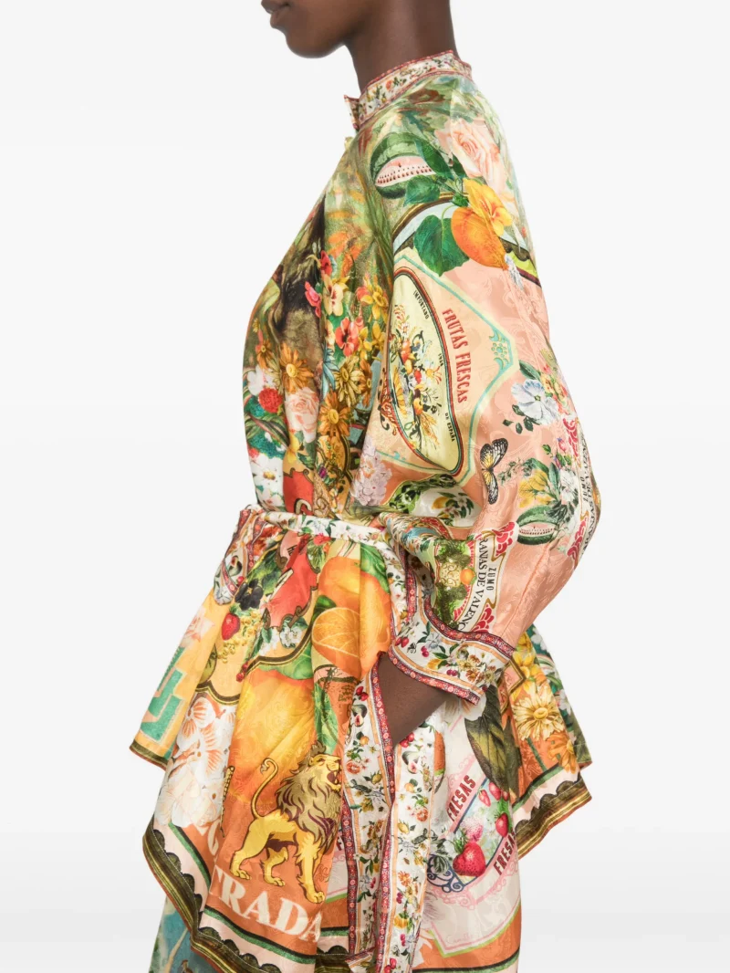 Alternative view of Camasa Camilla Graphic-Print Belted multicolor
