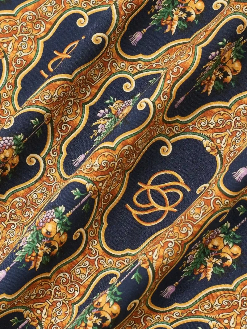 Camasa Drole De Monsieur Baroque Grapes-Print maro - imagine 3