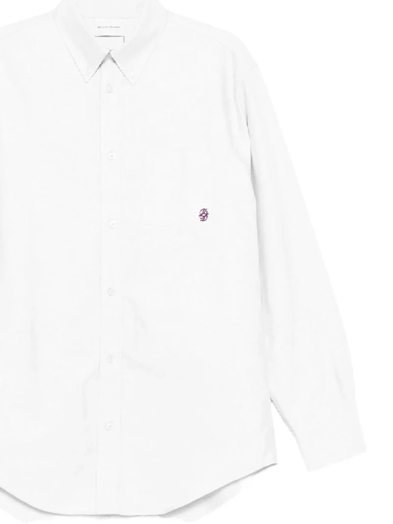 Camasa Drole De Monsieur La Chemise Oxford alb - imagine 3