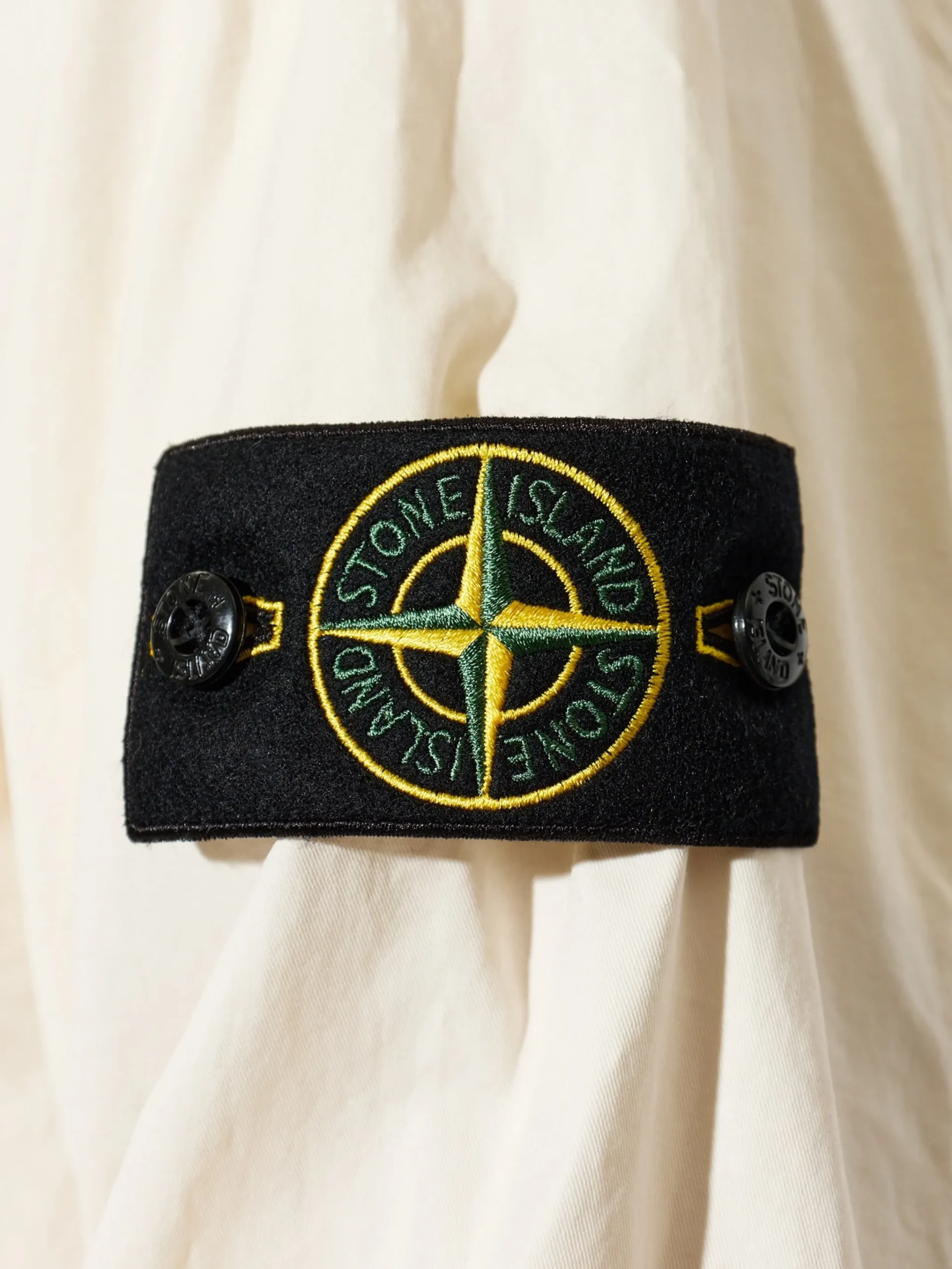 Jacheta Stone Island Logo-Patch bej - imagine 5