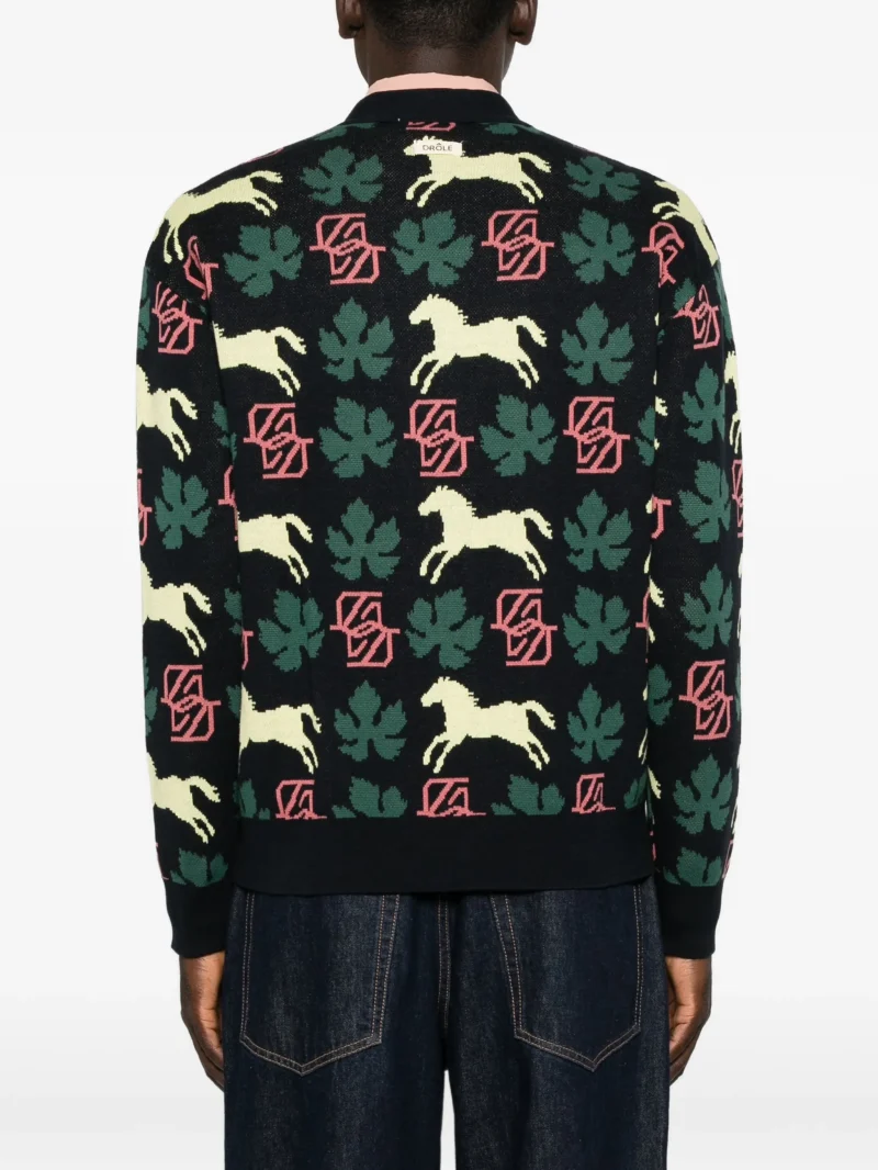 Alternative view of Cardigan Drole De Monsieur Intarsia-Knit multicolor