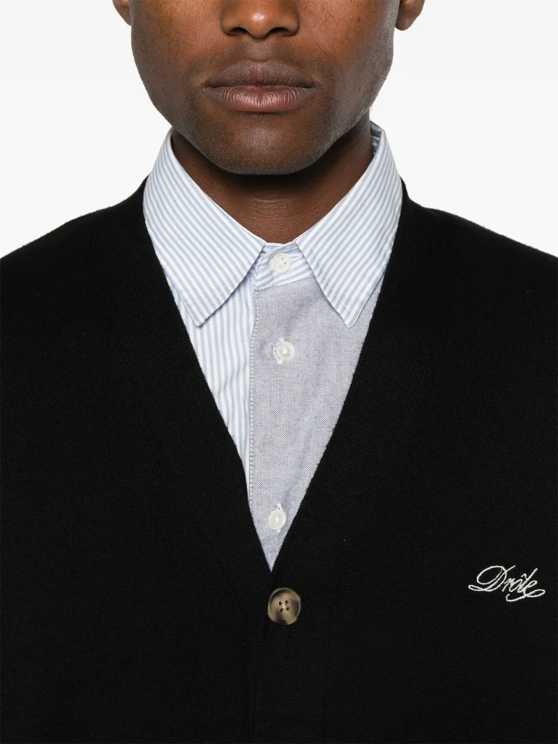 Cardigan Drole De Monsieur Le Cardigan negru - imagine 5