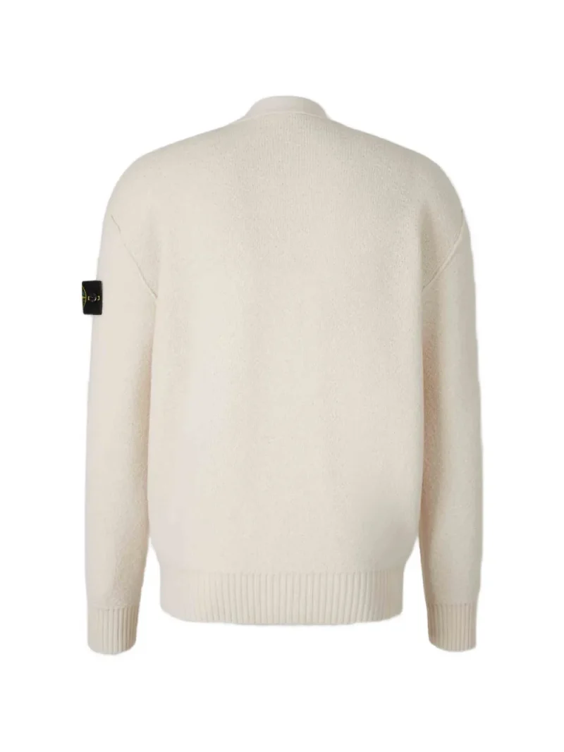 Alternative view of Cardigan Stone Island Logo-Patch Button-up bej