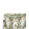Clutch Scarf Floral-Print Silk-Scarf verde