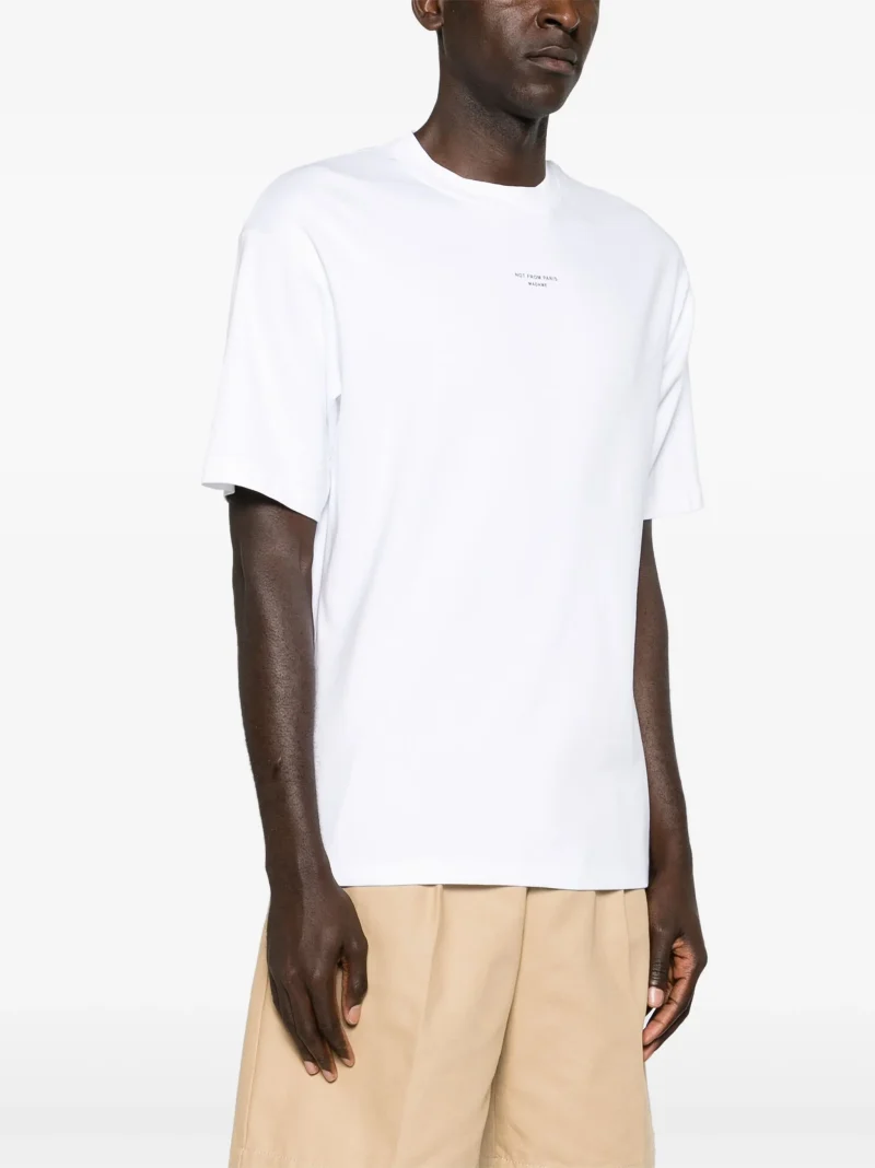 Tricou Drole De Monsieur Classique Slogan-Print alb - imagine 3