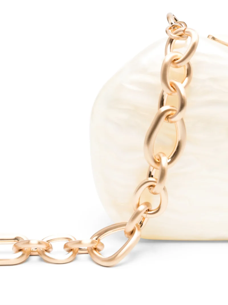 Geanta Clutch Cult Gaia Althea Chain-Link Clutch ecru - imagine 5