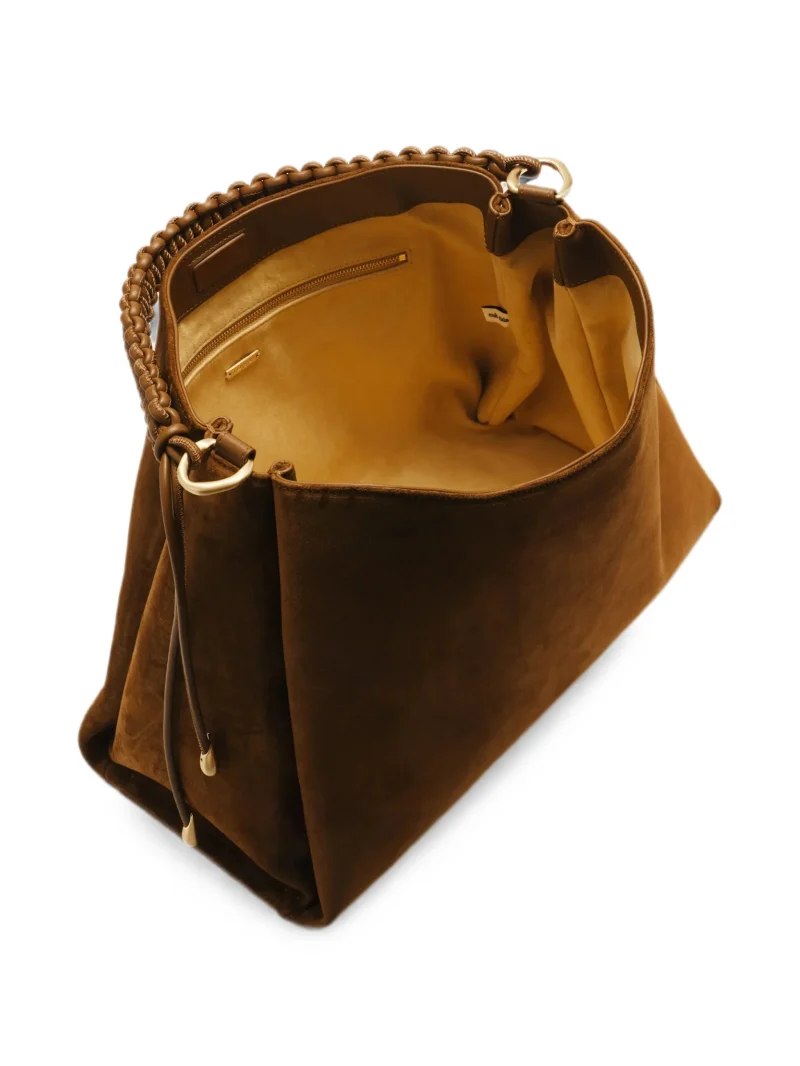 Geanta Cult Gaia Osa Suede Braided-Handle Tote bag - imagine 3