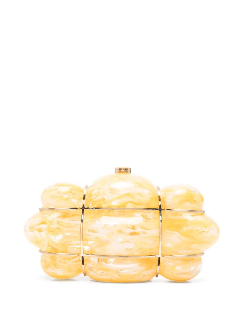Granta clutch Cult Gaia Bolla Marble-Effect galben
