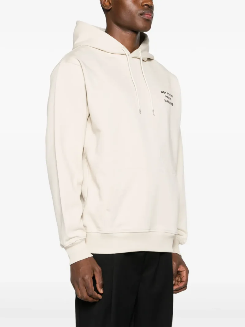 Hanorac Drole De Monsieur Logo-Print bej - imagine 3