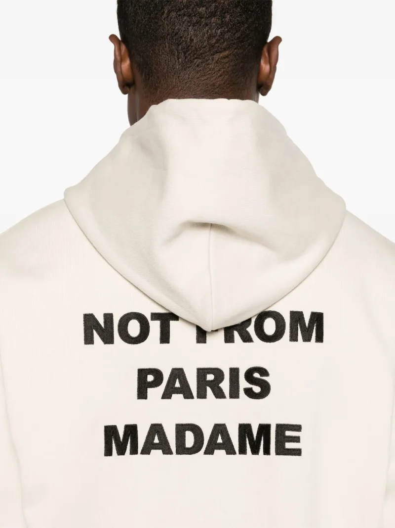 Hanorac Drole De Monsieur Logo-Print bej - imagine 5