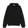 Hanorac Stone Island Logo-Patch Pouch-Pocket negru