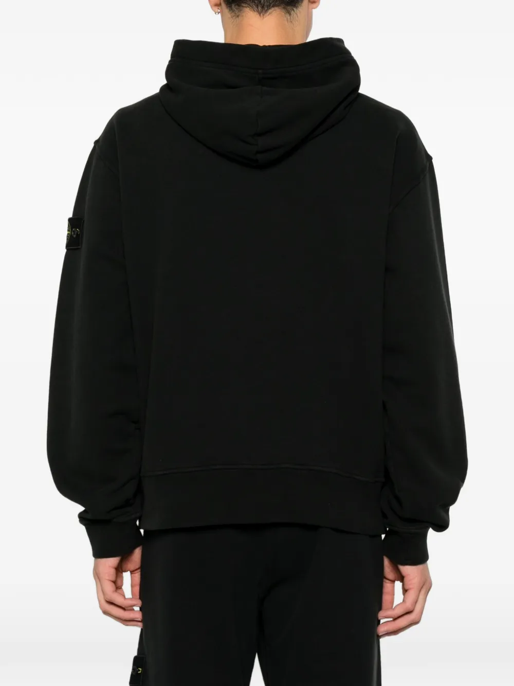 Hanorac Stone Island Logo-Patch Pouch-Pocket negru - imagine 2
