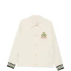 Jacheta Drole De Monsieur Logo-Print Pocket bej