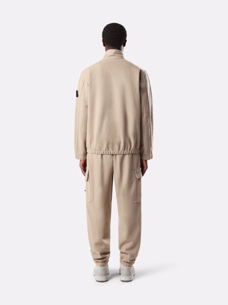 Jacheta Stone Island Comfort-Fit Zip-up Overshirt bej - imagine 3