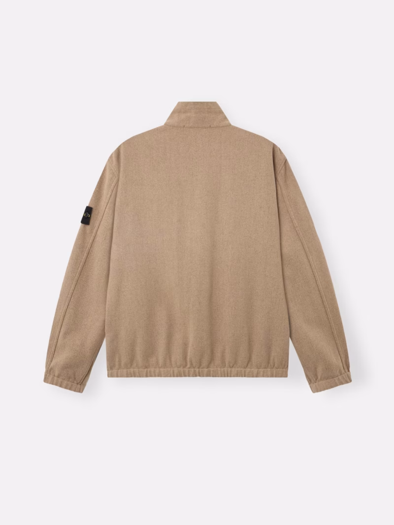 Alternative view of Jacheta Stone Island Comfort-Fit Zip-up Overshirt bej