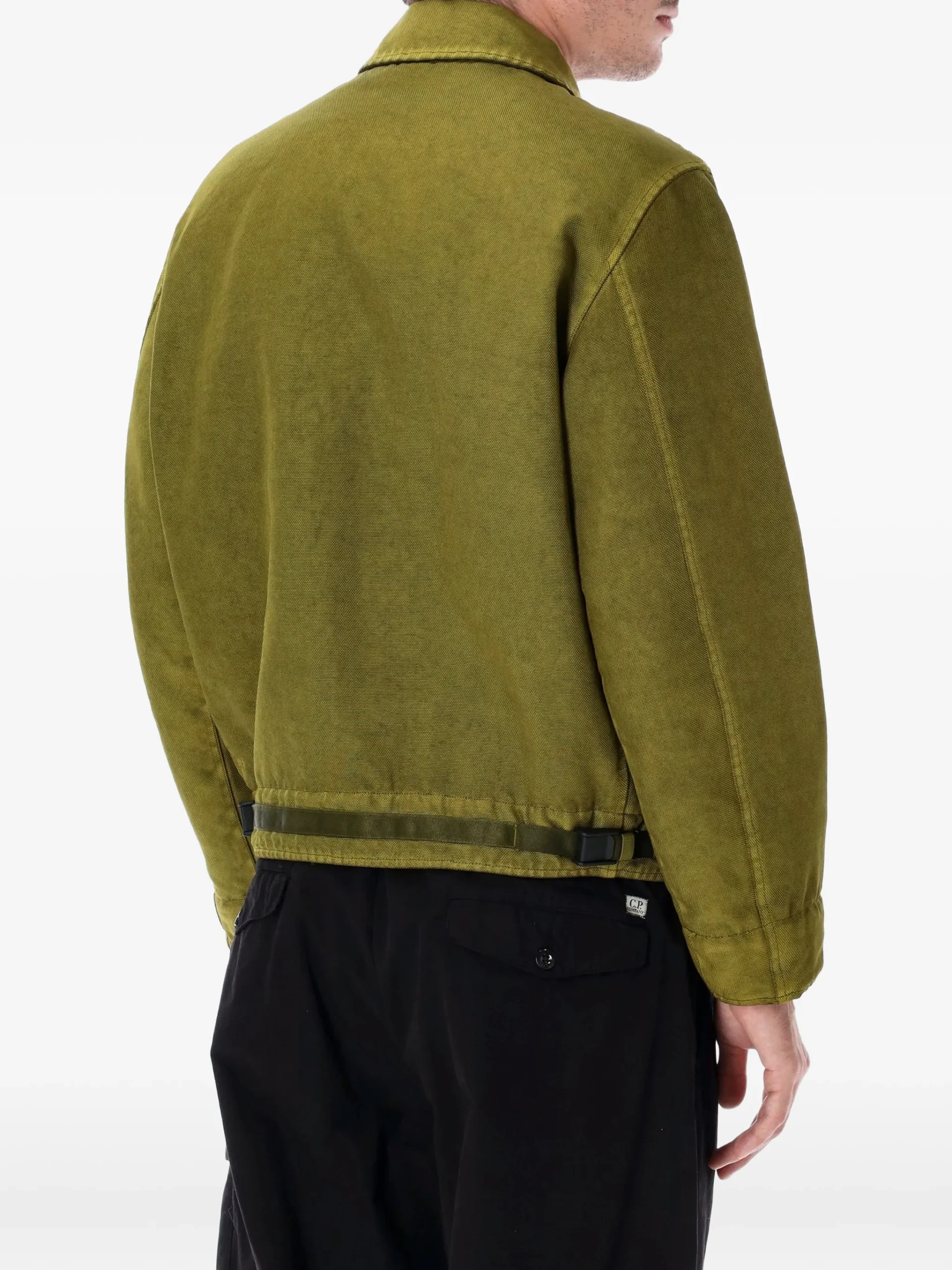 Jacheta Stone Island Dense Oxford Nylon-TC verde - imagine 5