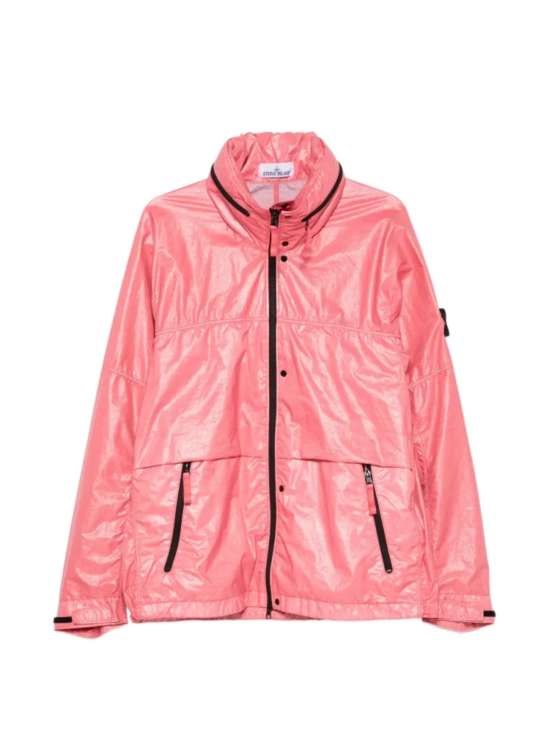 Jacheta Stone Island Hooded Zip-Up roz