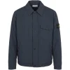 Jacheta Stone Island Logo-Patch Button-Fastening bleumarin