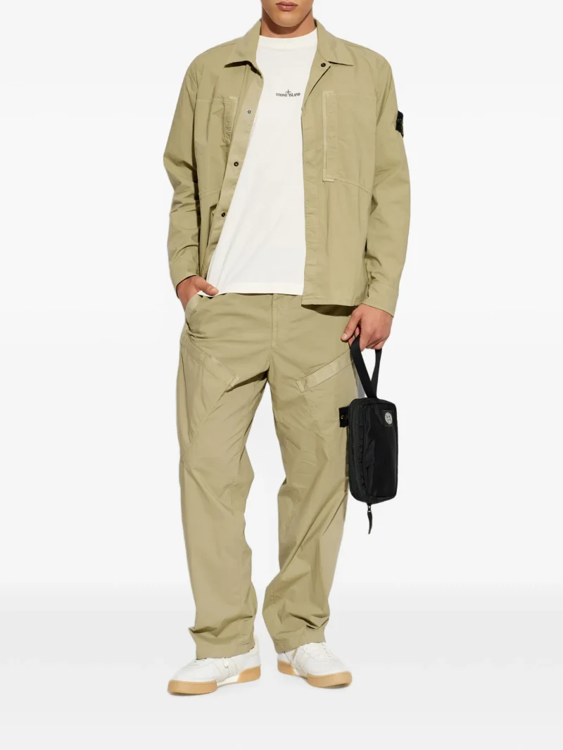 Jacheta Stone Island Mercerised Ripstop bej - imagine 4