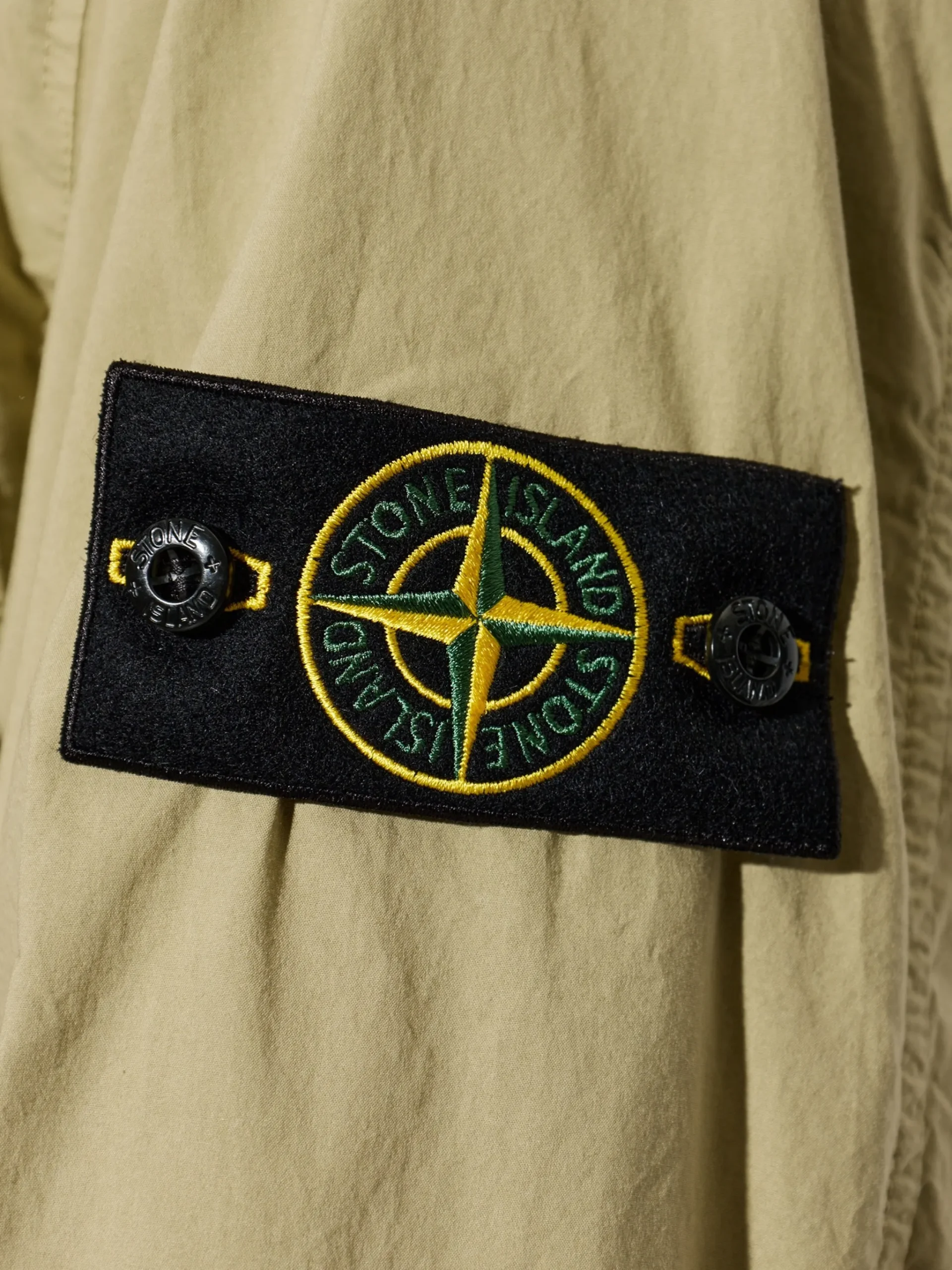 Jacheta Stone Island Mercerised Ripstop bej - imagine 5